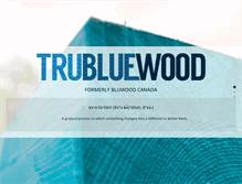 Tablet Screenshot of bluwoodcanada.com